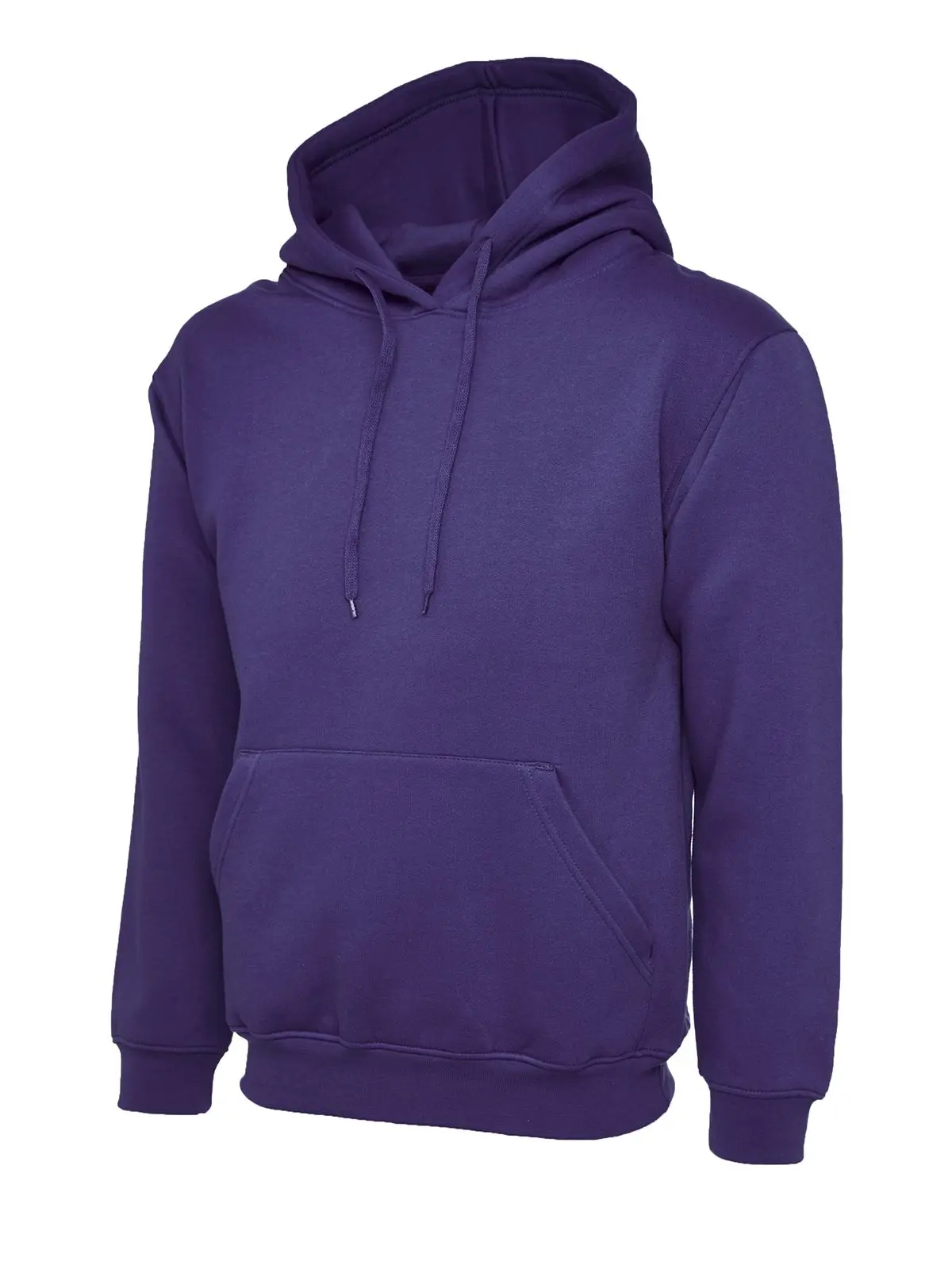 Uneek Classic Unisex Hooded Sweatshirt - 50% Poly/Cotton - Purple - 2XL