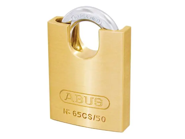 ABUS 65CS/50mm 황동 패드락, 폐색 클로버, 보안 등급 5