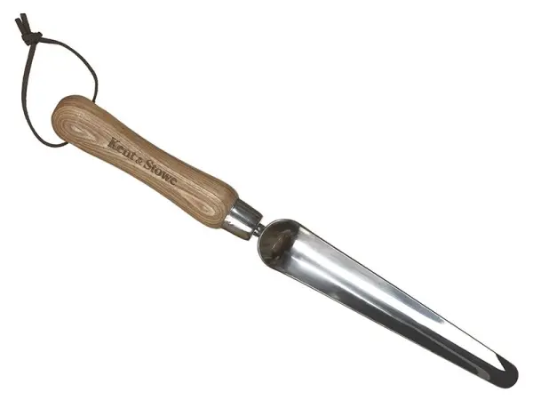 Kent & Stowe Transplantoir à main en acier inoxydable, manche en frêne FSC