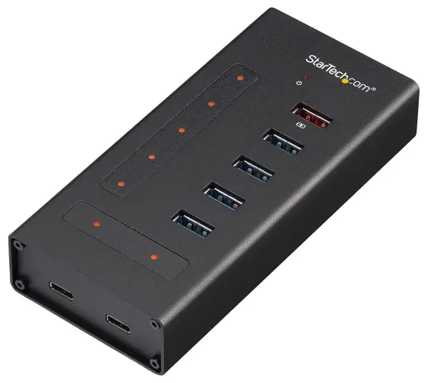 StarTech.com 7 Port USB 3.2 Gen 1 Hub, Aluminium, 5x USB-A 2x USB-C