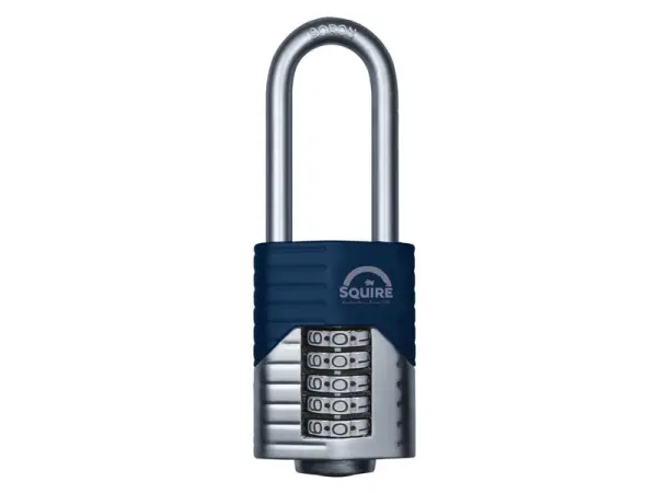 Squire Vulcan Long Boron Alloy Shackle Combination Padlock 60mm