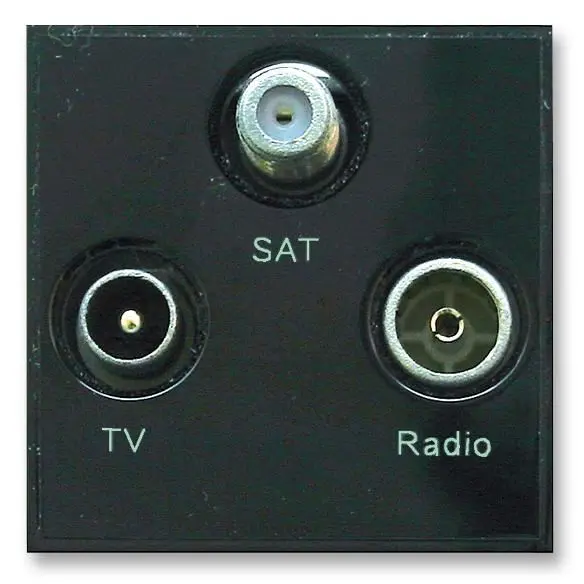 TRIAX 트리플렉스 TV/FM-DAB/SAT 유럽형 모듈, 블랙