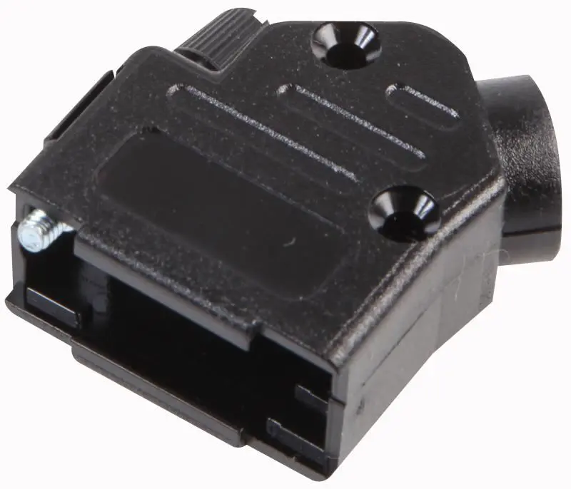 OSSI - D-sub 保護罩，9針，45度斜口，塑料