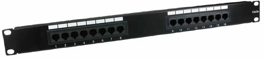 Pro Signal 16-Poort 1U Cat5e Patchpaneel