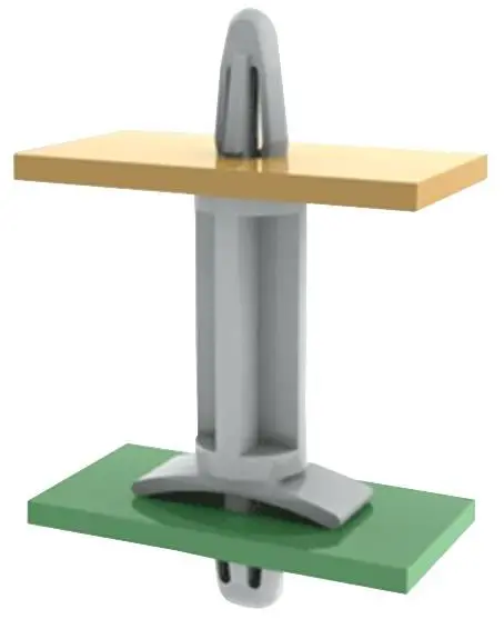 ESSENTRA COMPONENTS - Κομβίος Στήριξης PCB με Κλείδωμα, 6mm, Σετ 40 τεμ.