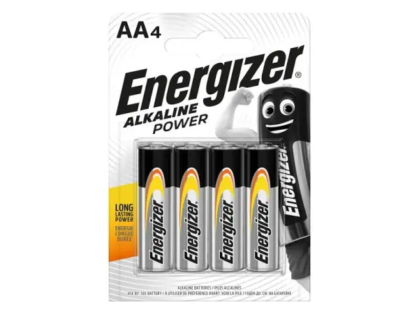 Energizer AA Αλκαλικές Μπαταρίες, Συσκευασία 4 τεμ.
