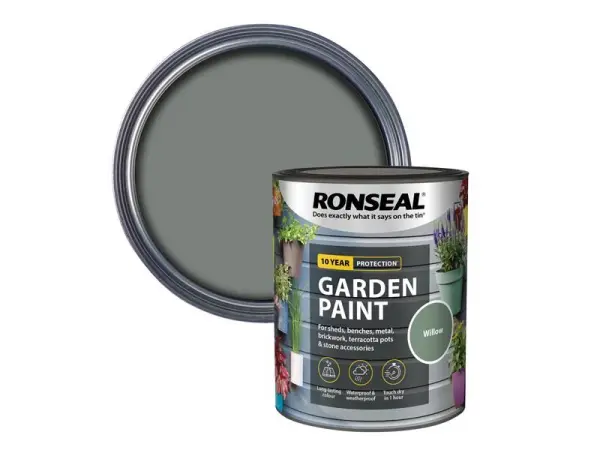 Peinture extérieure Ronseal pour jardin, teinte Saule, 750 ml