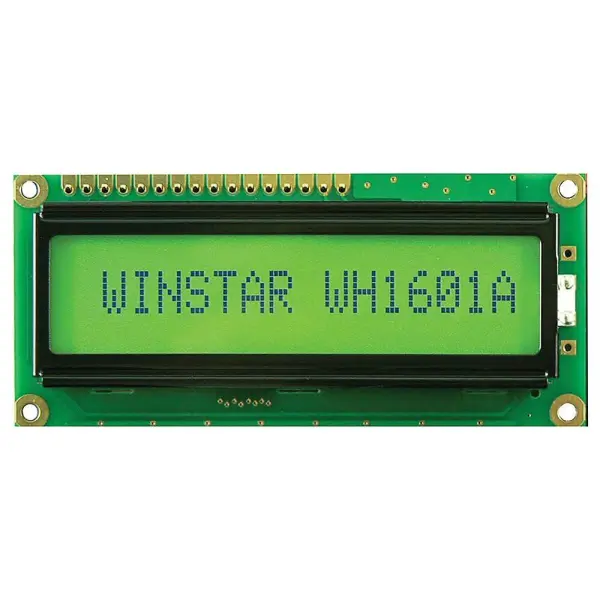 WINSTAR LCD Display Module 16x1 Characters, STN Positive, Yellow Green