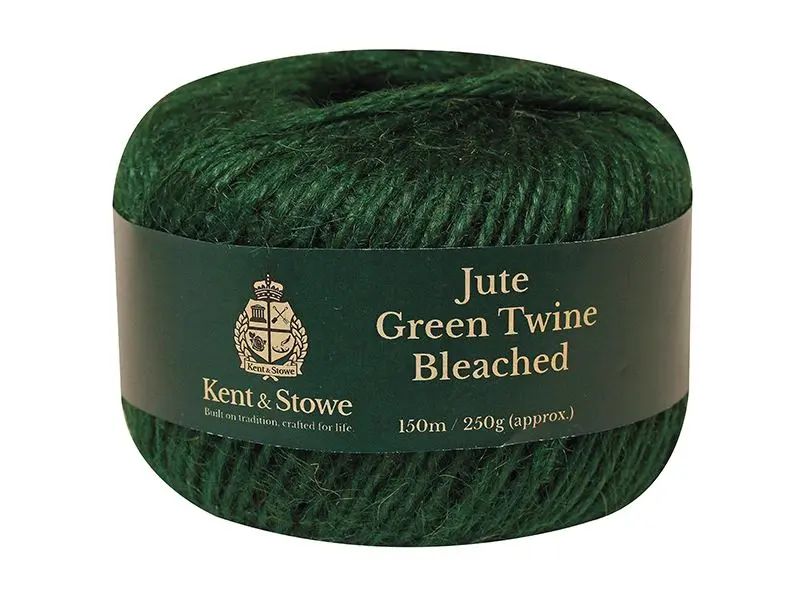 Kent & Stowe - Corde en Jute Naturel, Vert Écru, 150m (250g)