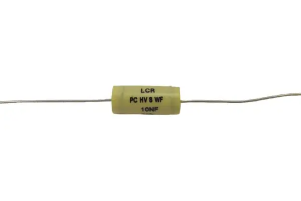 LCR Components Power Film Capacitor 0.01µF 1kV DC Axial Leaded
