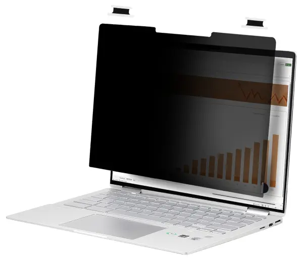 Flip-Over Privacy Filter for 16:10 Widescreen Touchscreen Laptop, 14 inch Bezel
