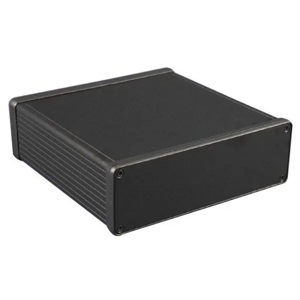 IP54 Black Extruded Aluminium Instrument Enclosure 160x165x51.5mm