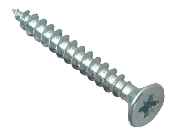 ForgeFix Pozi Screws CSK ST ZP 5.0x40mm, Pack of 15