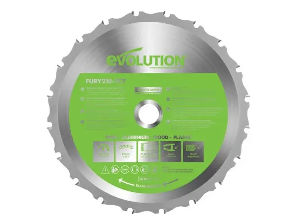 Evolution FURY® Univerzální kotoučová pila s TCT 210x25,4mm