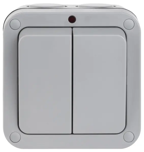 Outdoor 2 Way Switch, 2 Gang, IP66