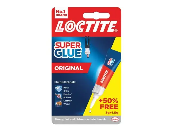 Loctite Super Glue Original Tubo 3g + 50% Extra Gratis