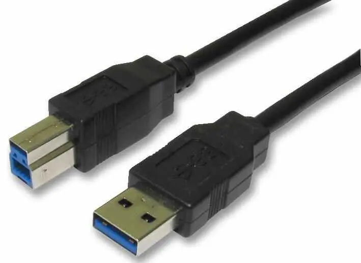 Pro Signal USB 3.0 A Male to B Male Cable, 2m Black