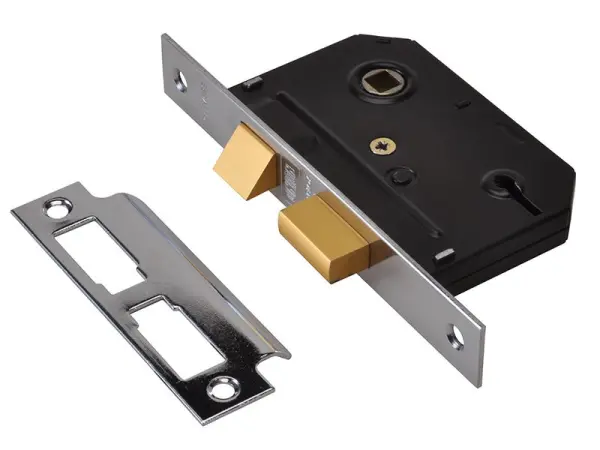 UNION - ES-SL Essentials 3 Lever Mortice Sashlock Chrome 79mm 57mm Backset