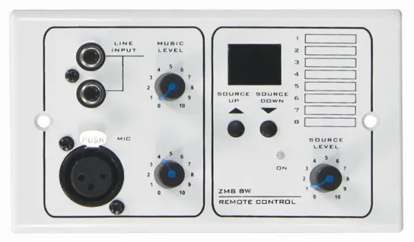 CLEVER ACOUSTICS  - Plaque murale audio avec entrée et sélection de source