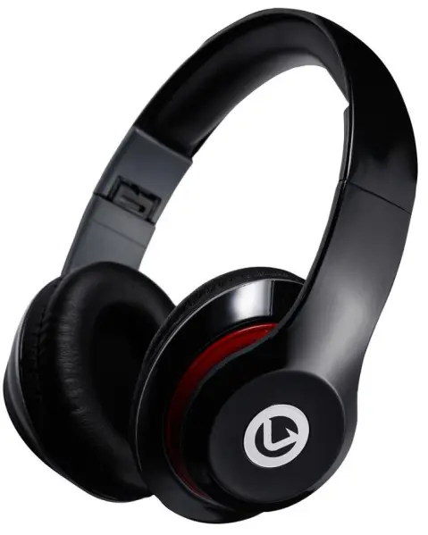 VOLKANO אוזניות אובר איר סטריאו עם מיקרופון, שחור