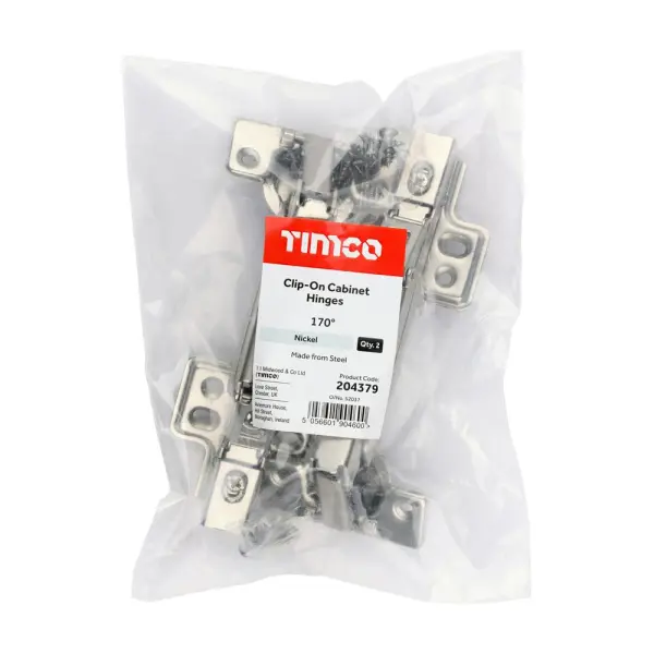 Timco Engsel Kabinet Tersembunyi Clip-On 170°