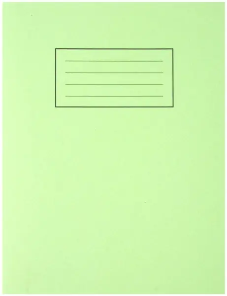 SILVINE Cahier à lignes vert, 80 pages, 229x178mm