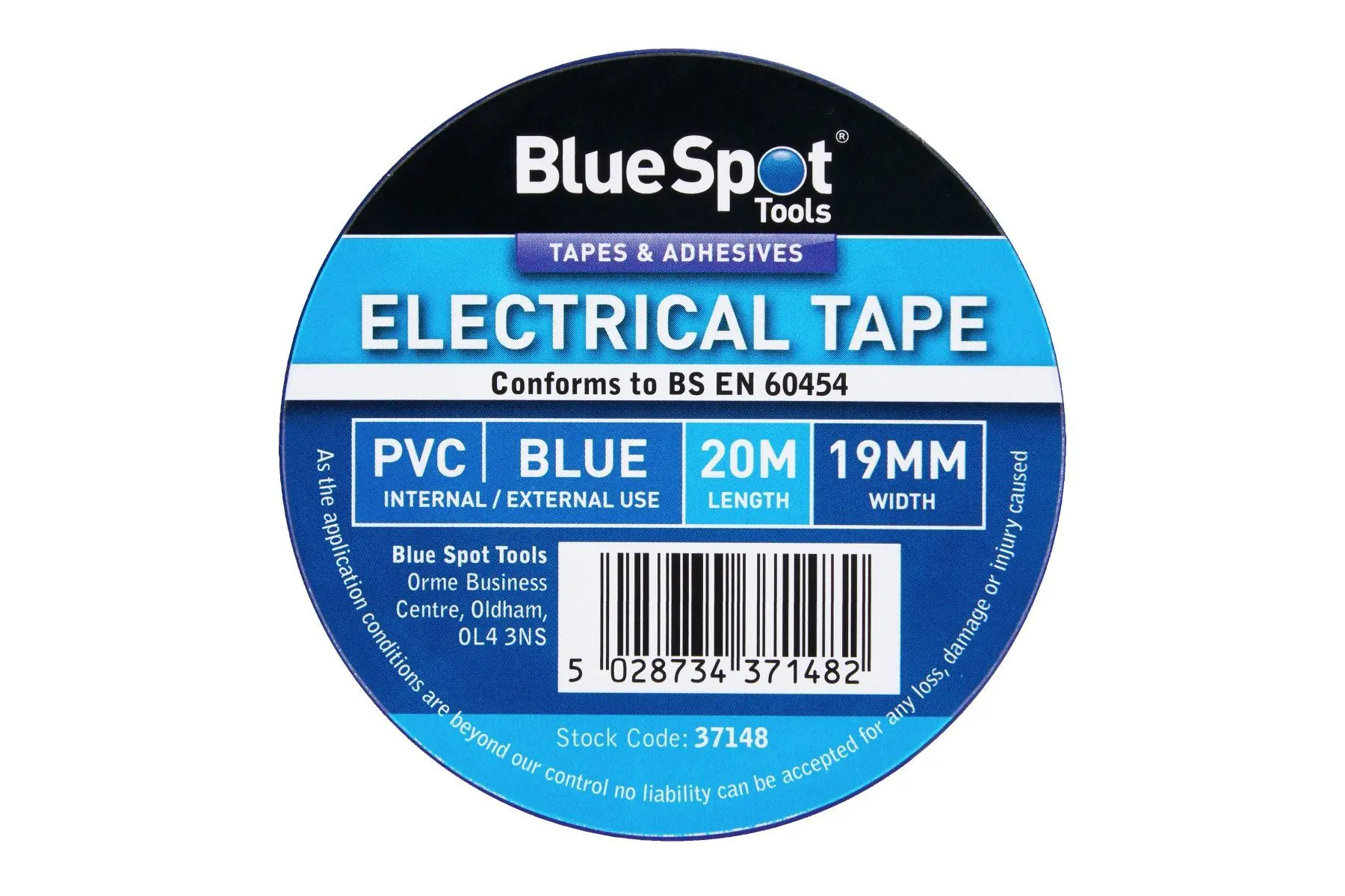 Blue Spot Tools 20m 블루 PVC 전기 테이프