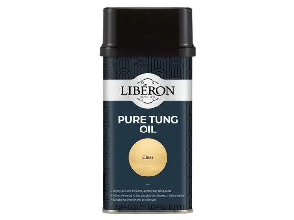 Liberon Pure Tungolie 250ml voor houtonderhoud
