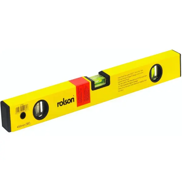 17” Aluminium Spirit Level with 3 Vials, 450mm