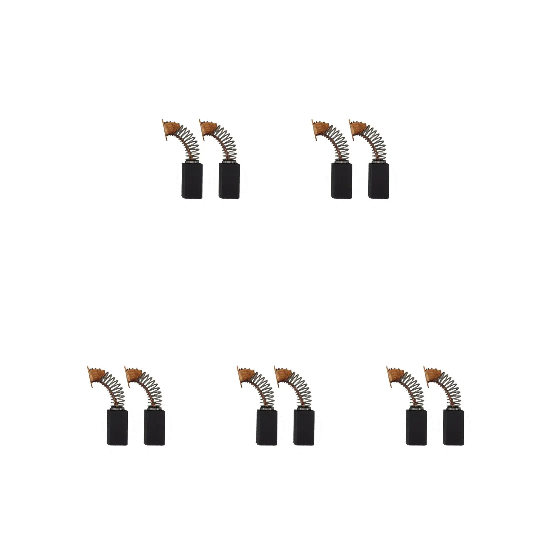 CarbonBr 5 sady uhlíkových kartáčů pro Ryobi Hammer-Router, 6,4 x 9,4 x 18/16mm