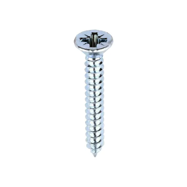 Timco Self-Tapping Screw PZ, Pan Head, Zinc Plated, 6 x 1, 280 g