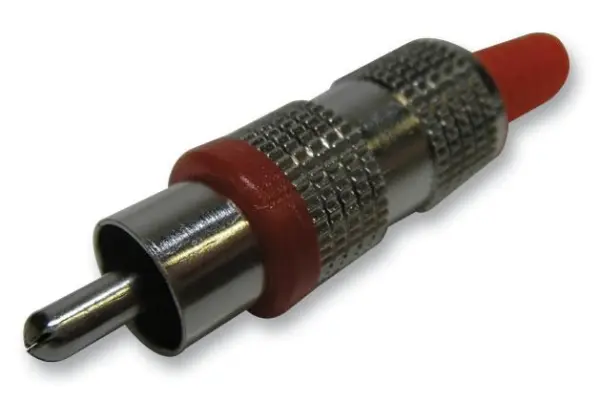 PRO SIGNAL Phono Plug, Metaal, Rood