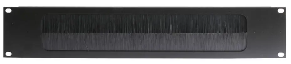 PENN ELCOM Πάνελ Διαχείρισης Καλωδίων 2U, Αλουμίνιο, Μαύρο, 19 ιντσών