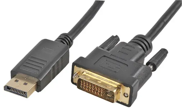 PRO SIGNAL DisplayPort Male to DVI-D Male Cable, 5m