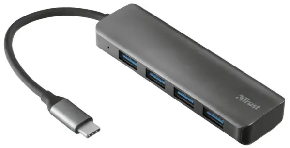 TRUST Halyx Aluminium USB-C 4-Port USB 3.2 Gen 1 Hub