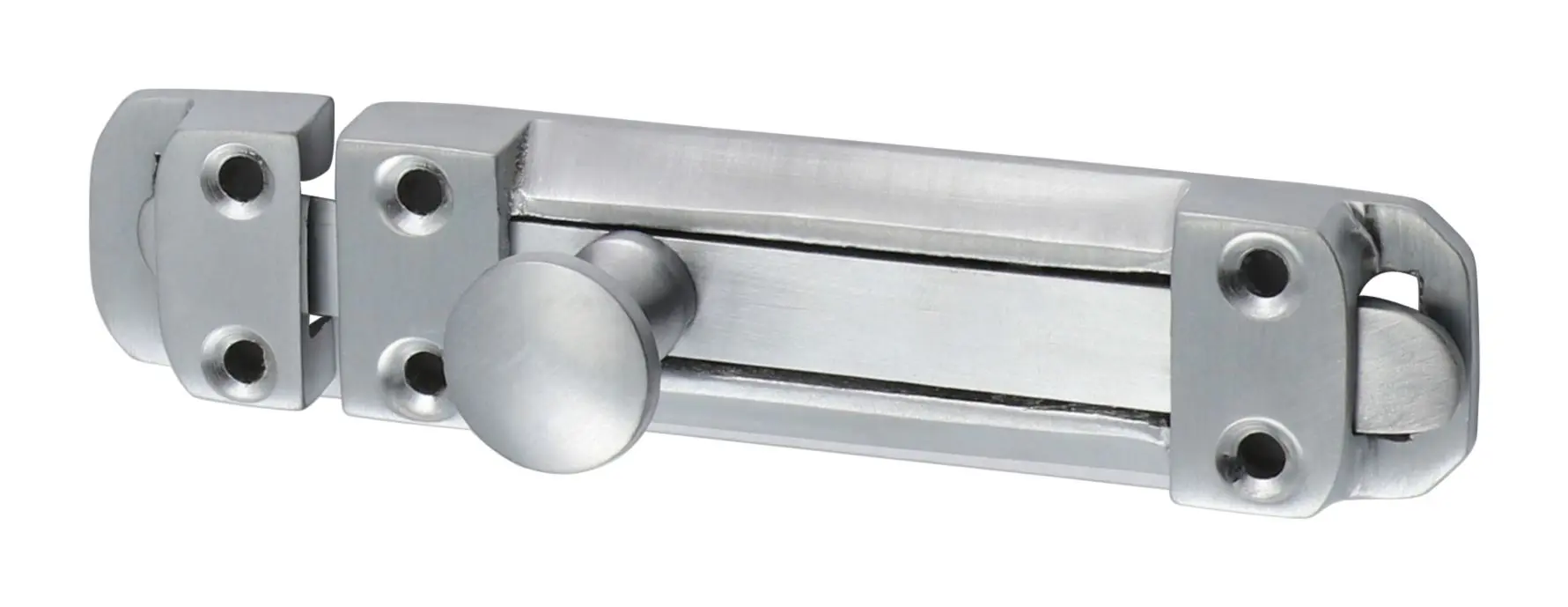 Timco Brass Satin Chrome Flat Section Bolt, 110 x 25mm