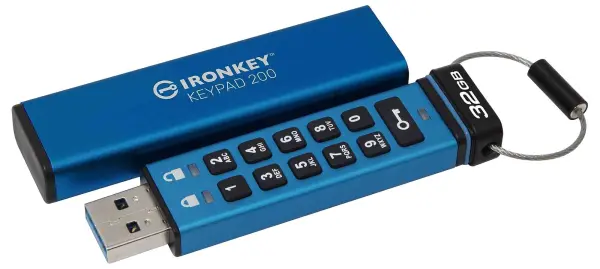 Kingston IronKey Keypad 200 32GB USB-A Secure Flash Drive