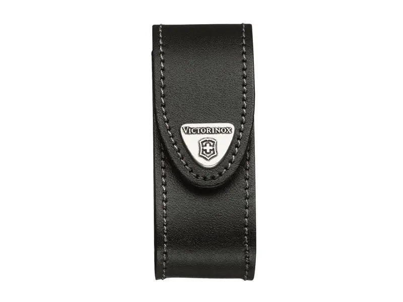 Victorinox - Sarung Pisau Lipat Kulit Hitam (2-4 Lapisan)