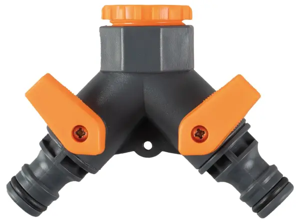 Garden Hose 2 Way Tap Adaptor