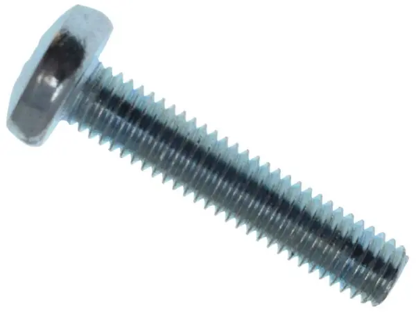 METALMATE - Scriúanna Meaisín Pozi Compatible Ceann Pána, Lánaitíní Sinc, M5 x 