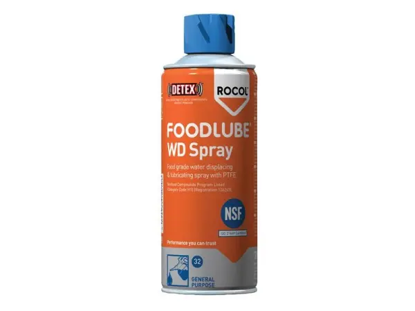 ROCOL FOODLUBE WD Spray 300ml, NSF H1, reforçado com PTFE