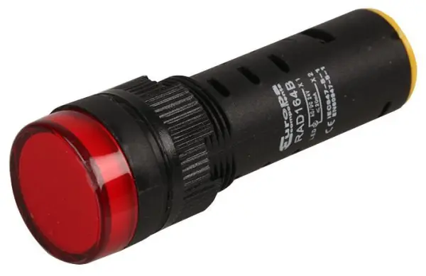 EUROPA 16mm Red LED Pilot Lamp, 230V