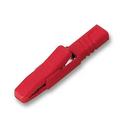 HIRSCHMANN TEST AND MEASUREMENT Crocodile Clip, 25A, Black, Pack of 5 - 4mm
