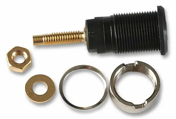 MC (MULTI CONTACT) - 4毫米遮蔽式插座，黑色，5個裝