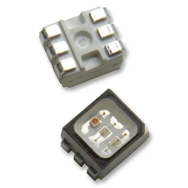 Broadcom ASMT-YTB2-0BB02 RGB SMD LED, 120°, Square, PLCC-6