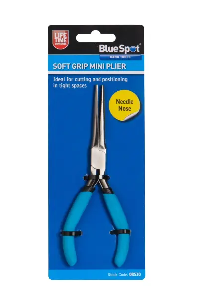 Blue Spot Soft Grip Mini Needle Nose Pliers