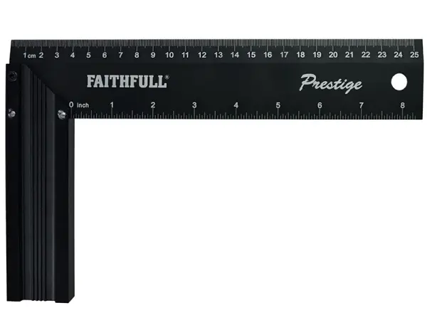 Faithfull Prestige Try Square, Black Aluminium, 250mm (10in)
