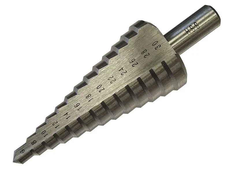 Faithfull HSS Step Drill Bit, 6-30mm in 2mm Increments
