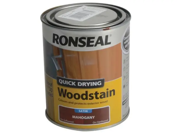 Ronseal - Stain Adhmaid Mahagaine Tirim Tapa Satin 750ml