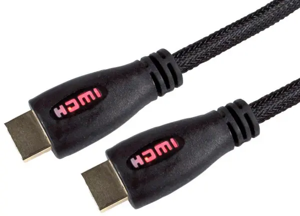PRO SIGNAL 5m High Speed HDMI Cable with Ethernet, Red LED Display